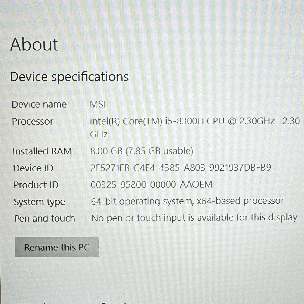 MSI Black Gaming Laptop with Red Backlit Keyboard - Picture 12 of 13